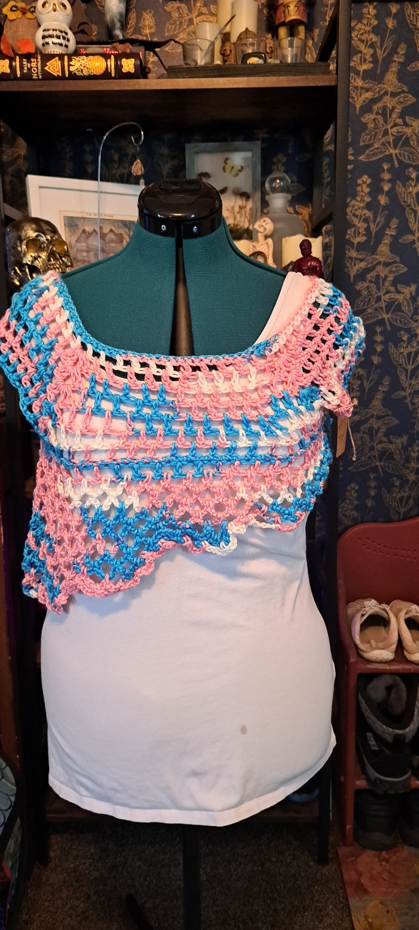 Trans Pride Mesh Top
